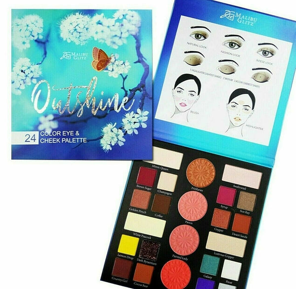 Malibu Glitz Outshine 24-Color Eye & Cheeks Palette