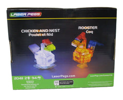 Laser Pegs Chicken & Rooster Light-Up Building Set | 94 Pieces