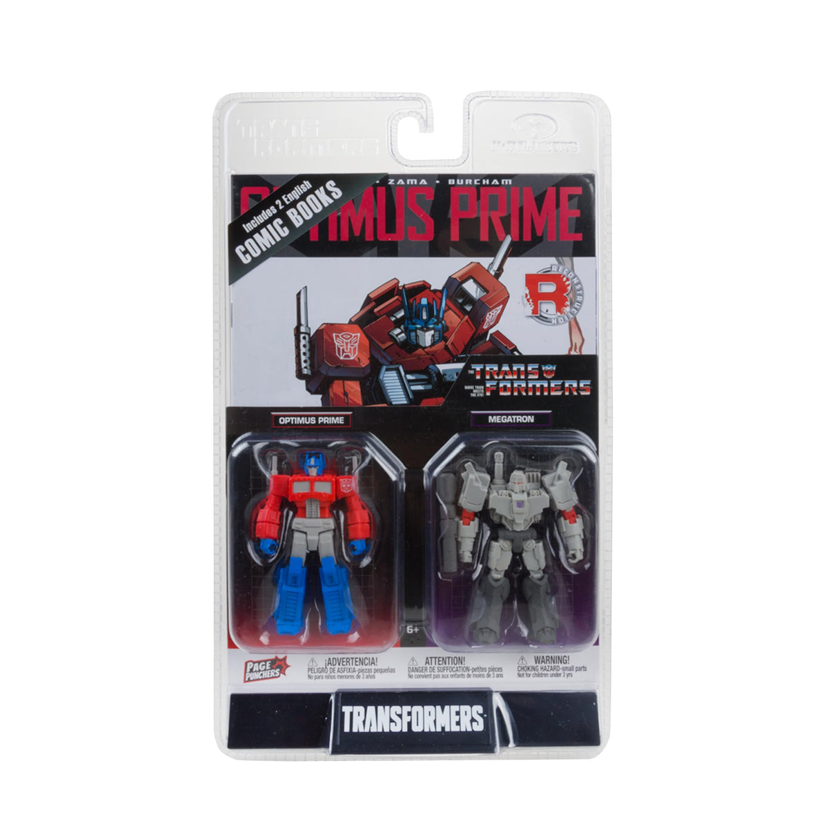 McFarlane Toys Transformers Page Punchers Optimus Prime & Megatron 2-Pack