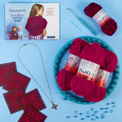 Make It Real Disney Frozen 2 Queen Iduna's Knitted Shawl Kit