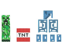 Mattel Minecraft Diamond Collection 5.5-Inch Action Figure Set