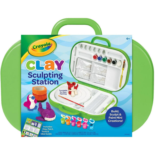 Crayola Clay Sculpting Station – Kids Pottery Wheel Art Set