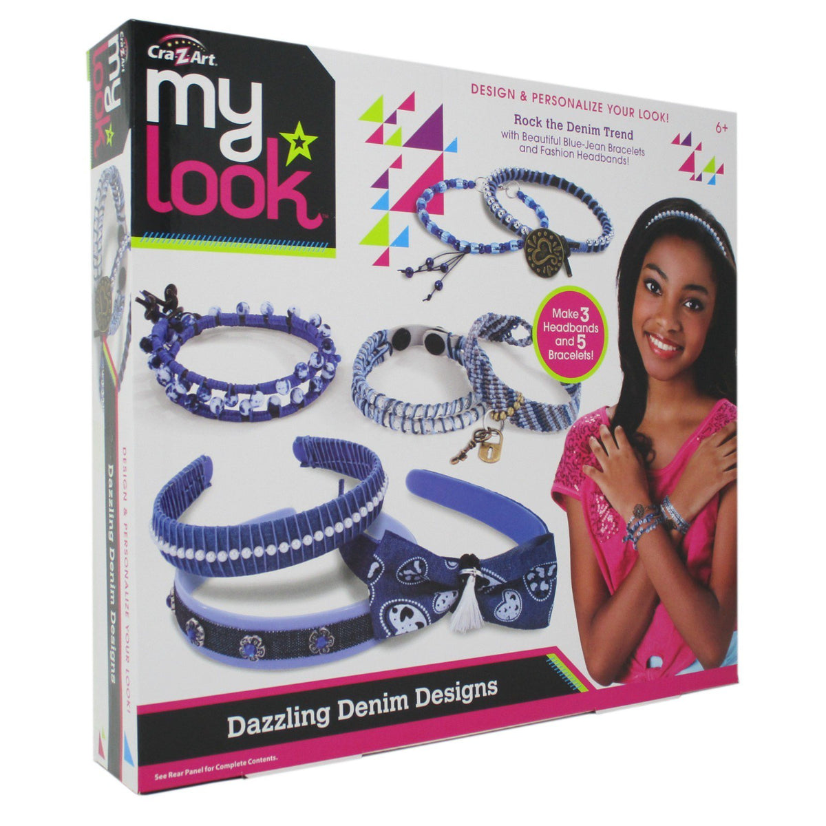 Cra-Z-Art My Look Dazzling Denim Design Bracelet & Headband Kit
