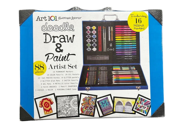 Art 101 Doodle Draw & Paint Artist Set 88pc