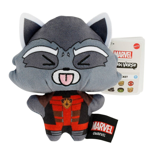 Marvel Moodiverse Rocket 4-Inch Mini Plush by Mattel
