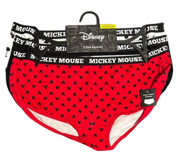 Mickey Mouse Boyshort Underwear 3-Pack | Medium