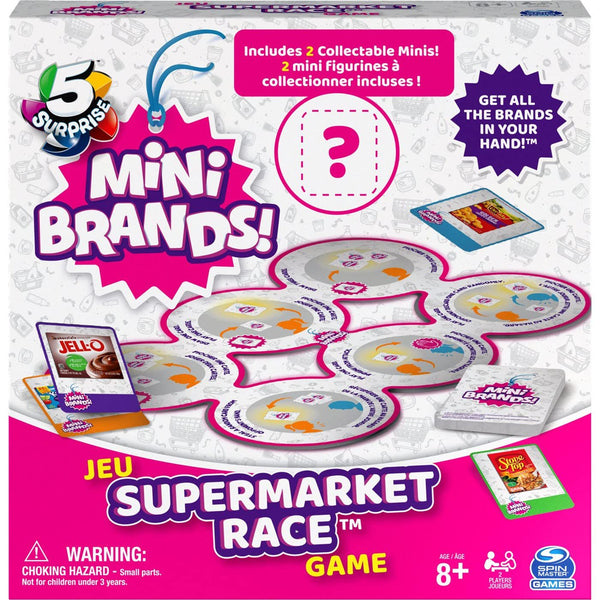 Spin Master 5 Surprise Mini Brands Supermarket Race Game