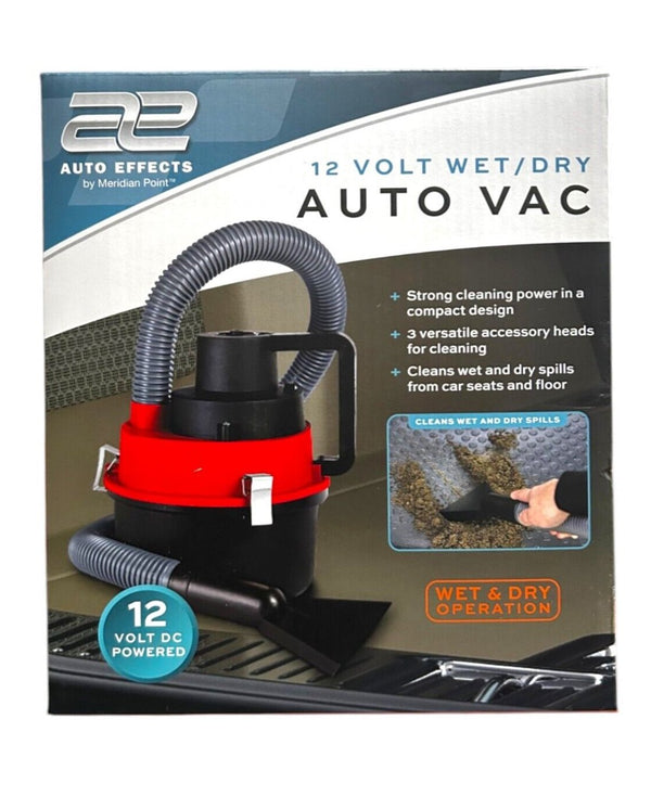 Meridian Point 12V Wet & Dry Car Vacuum – Compact Auto Vac