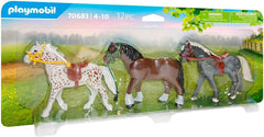 Playmobil Pony Set – Saddles, Reins & Halters Included