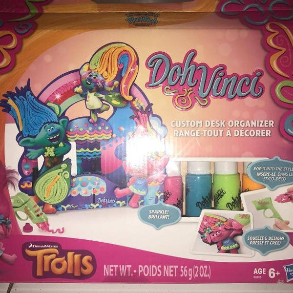 Play-Doh DohVinci Trolls Poppy's Crafting Kit – 3D Wall Art