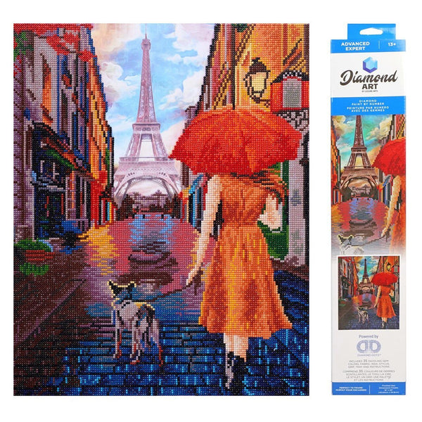 Leisure Arts Diamond Painting Kit – Eiffel Tower 16"×20"