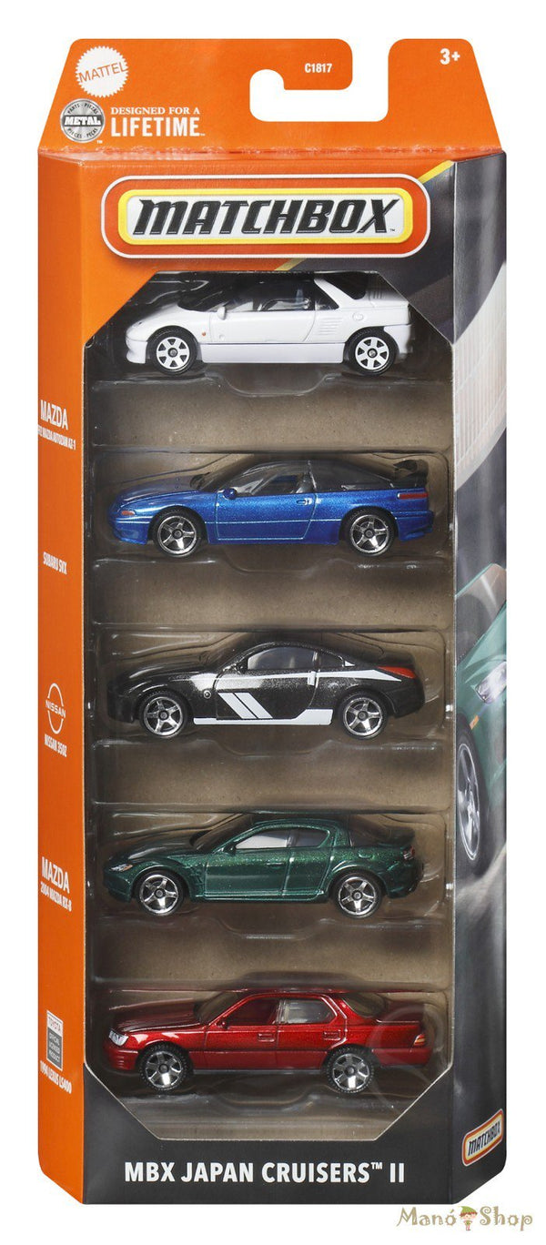 Matchbox MBX Japan Cruisers II 5-Pack Die-Cast Cars