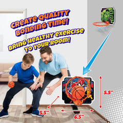 JA-RU Marvel Spider-Man Mini Basketball Hoop Set with Ball