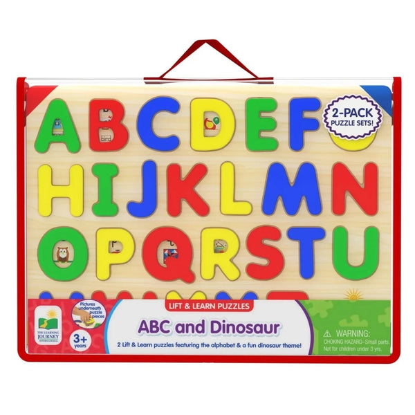 The Learning Journey Lift & Learn ABC Dinosaur Puzzle 2-Pack