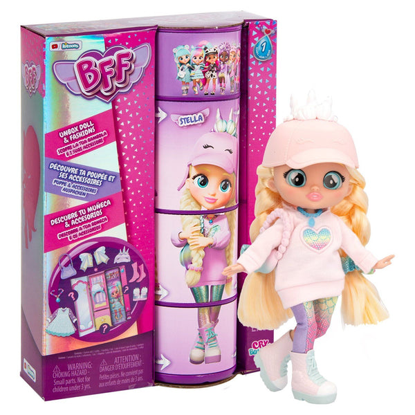 BFF by Cry Babies Stella 8-Inch Fashion Doll – 9+ Surprises