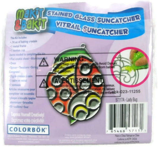 Colorbok Makit & Bakit Ladybug Stained Glass Suncatcher Kit