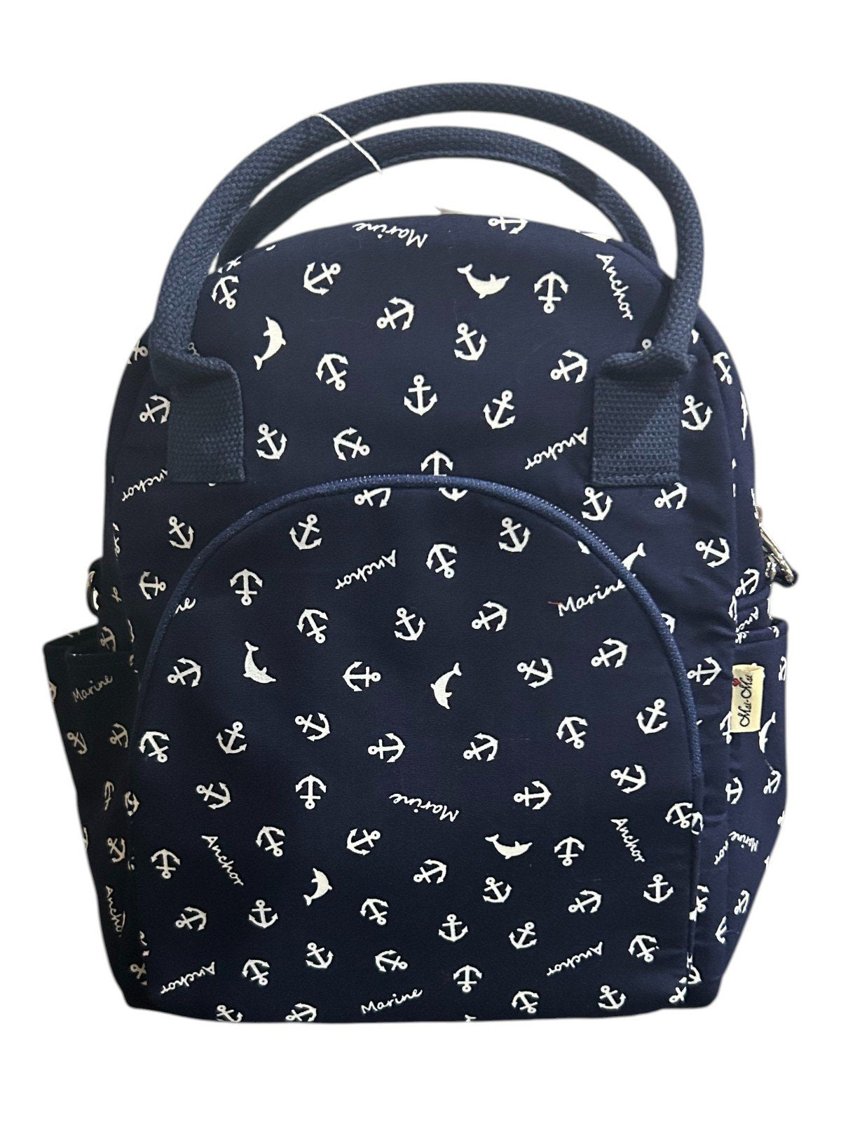 Women's 3-Piece Travel Bag Set – Navy Blue Anchor Print