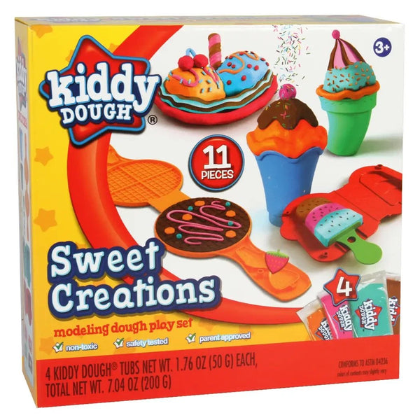 Kiddy Dough Sweet Creations Modeling Dough Play Set – 11 Pieces