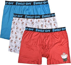 Family Guy Men's 3-Pack Boxer Briefs by Briefly Stated