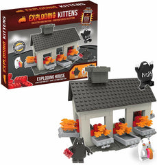 Basic Fun Exploding Kittens House Scene Building Set, 317 Pieces