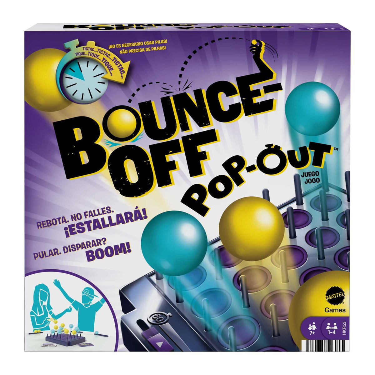 Mattel Bounce-Off Pop-Out Party Game | Balls Go Flying