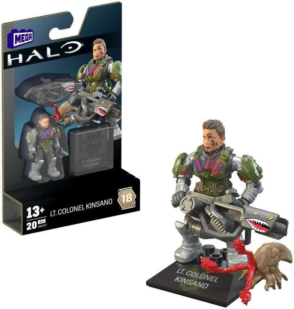 Mega Construx Halo Heroes LT. Colonel Kinsano Series 18