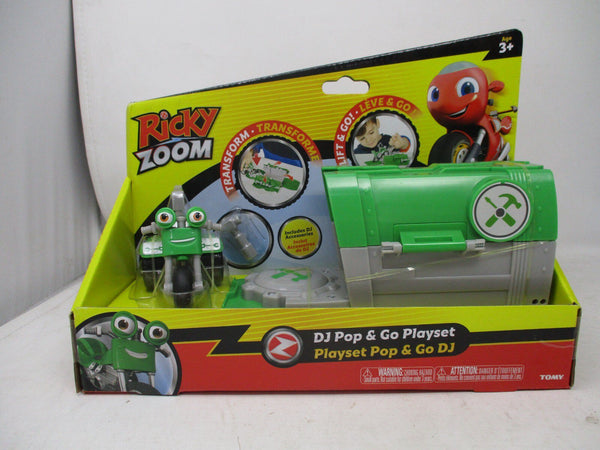 TOMY Ricky Zoom DJ Pop & Go Playset – Launch & Go Action