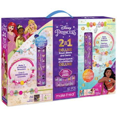 Make It Real Disney Princess 2-in-1 Deluxe DIY Jewels & Gems Kit