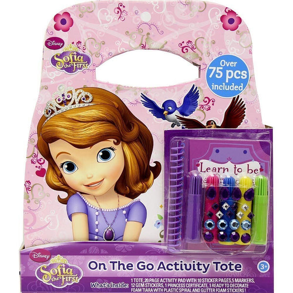 Sofia the First On-the-Go Activity Tote with Markers, Stickers & Tiara