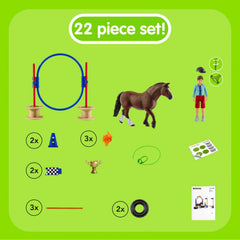 Schleich Farm World Pony Agility Race 22-Piece Playset