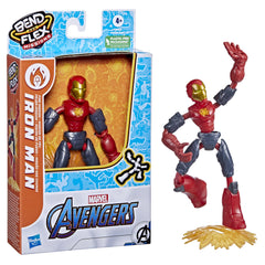 Hasbro Marvel Iron Man Bend & Flex Fire Mission Action Figure 6-Inch