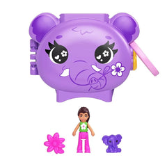 Polly Pocket Cuddly Toys Elephant Compact Playset with Micro Doll