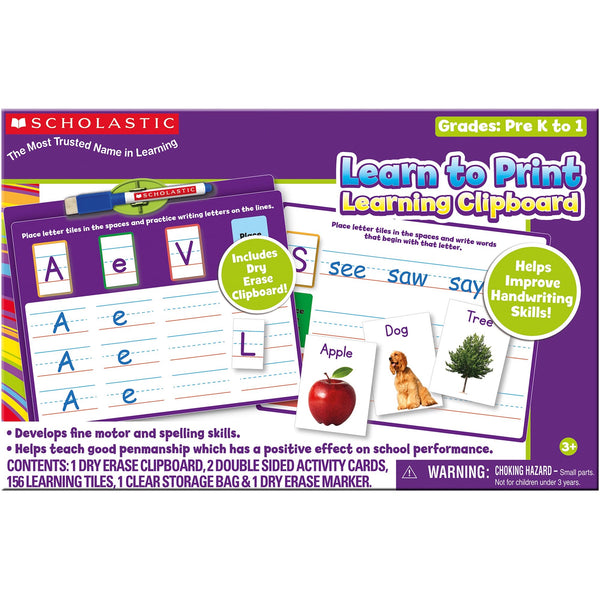 Scholastic Sight Words Dry Erase Learning Clipboard for Kids