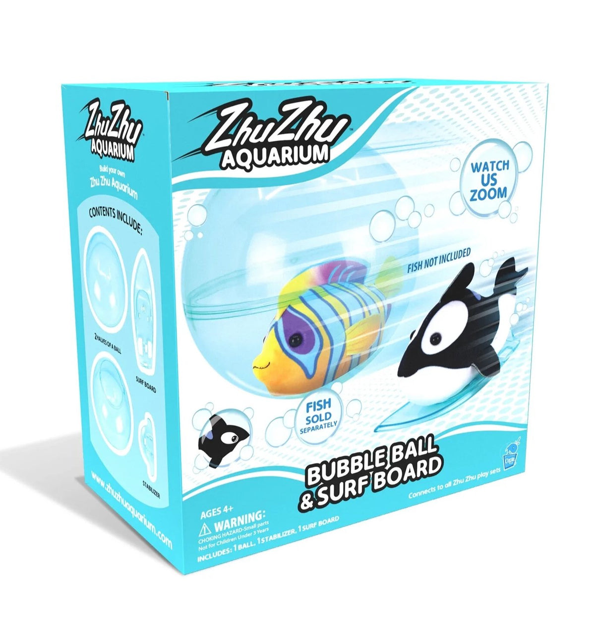 ZhuZhu Aquarium Bubble Ball & Surfboard Set – Cepia