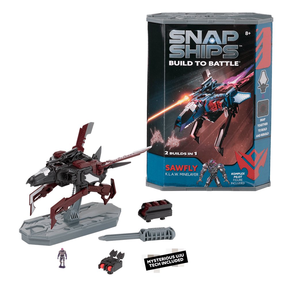 Snap Ships Sawfly Klaw Minelayer – Build to Battle Construction Set