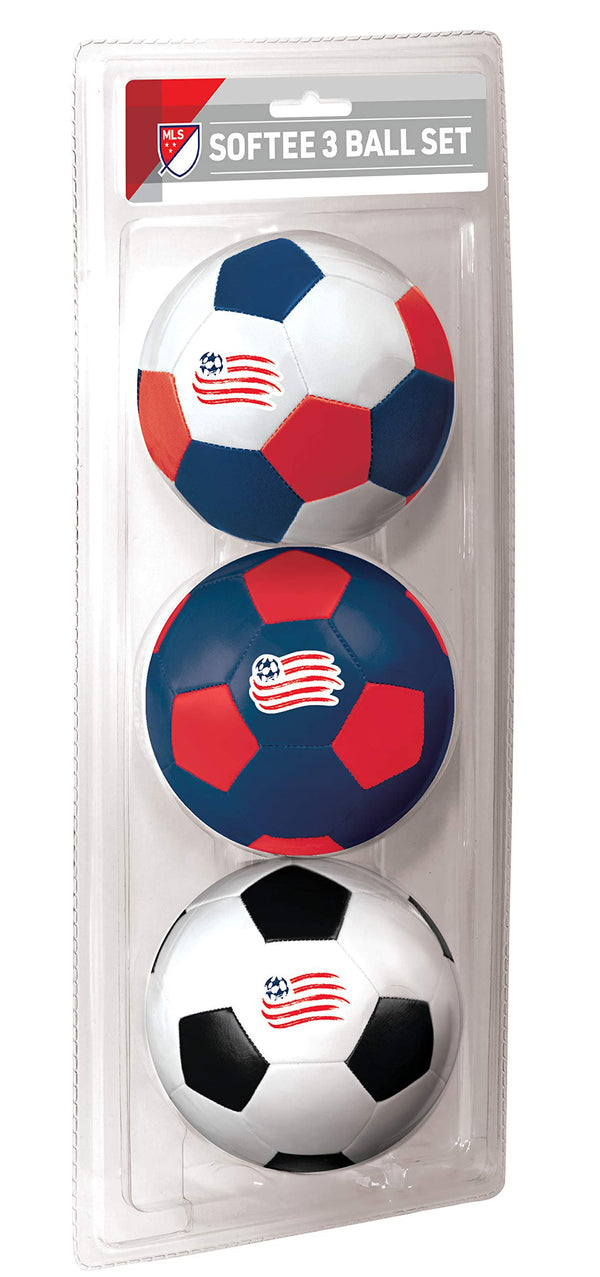 Rawlings MLS New England Revolution 4" Softee Soccer 3-Ball Set