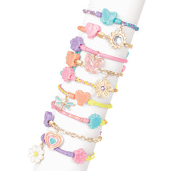 Make It Real Linked Looks 48pc DIY Bracelet & Charm Craft Kit