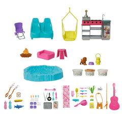 Barbie Dream Camper Playset with Roof Tent & 60+ Accessories