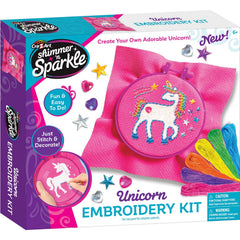 Cra-Z-Art Shimmer 'n Sparkle Unicorn DIY Embroidery Kit