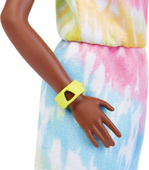 Barbie Fashionistas Tall Doll – Blonde Afro & Tie-Dye Romper