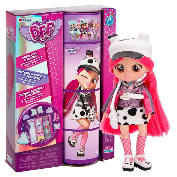 BFF by Cry Babies – Dotty 8-Inch Fashion Doll, 9+ Surprises