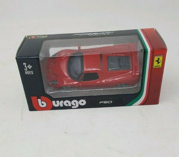 Bburago Ferrari F50 Die-Cast Model Car 1:64 Scale – Red