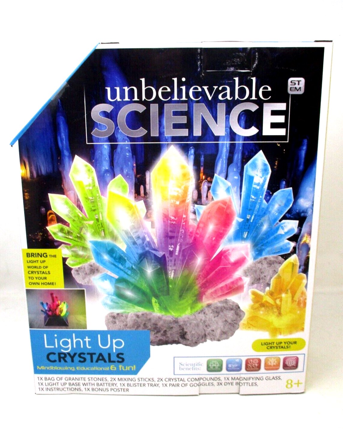 Unbelievable Science Light Up Crystals Growing Kit