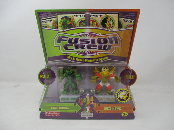 Fisher-Price Fusion Crew King Cobra & Buzz Hawk Figures