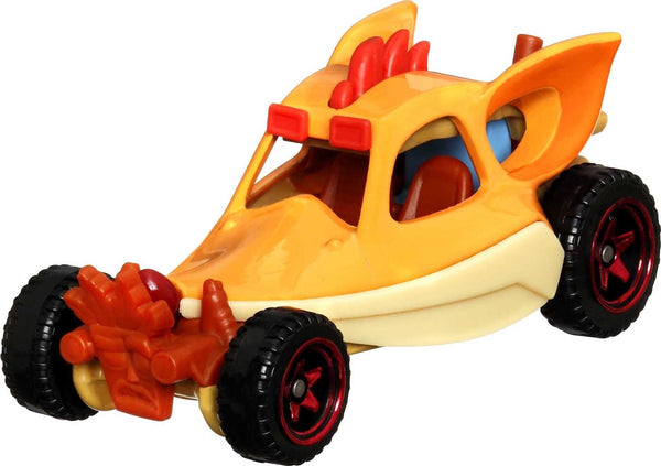 Hot Wheels Crash Bandicoot Character Car | 1:64 Scale Die-Cast