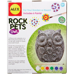Rock Pets Owl Paint Kit – DIY Weatherproof Rock Painting Set