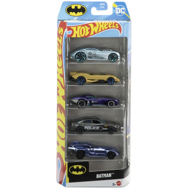 Hot Wheels Batman 5-Pack | 1:64 Scale DC Die-Cast Cars by Mattel