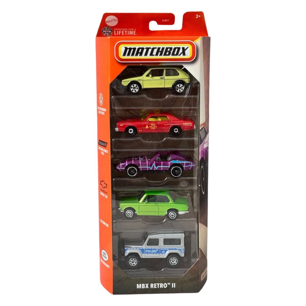 Matchbox MBX Retro II 5-Pack Die-Cast Vehicles