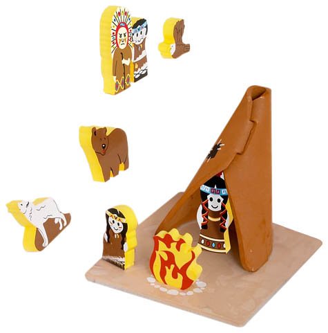 Edushape Floating 3D's Native Tribes Sensory Bath & Play Set