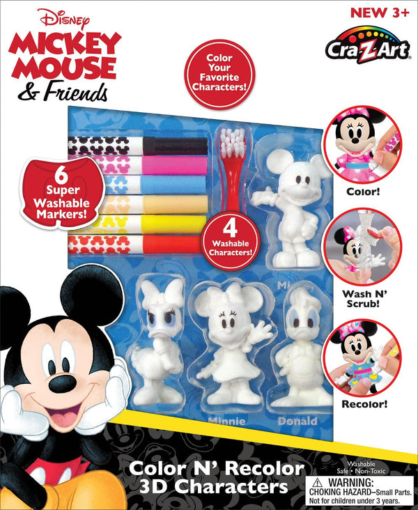 Cra-Z-Art Disney Mickey Mouse Color, Scrub & Re-Color Set